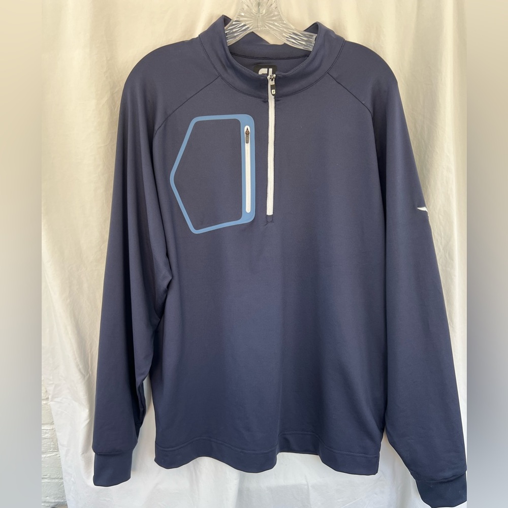 FootJoy Navy Blue Quarter-Zip Pullover, Men’s Large, excellent condition